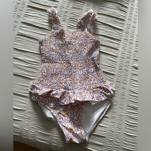 Zara Floral Ruffle Kids Swimsuit